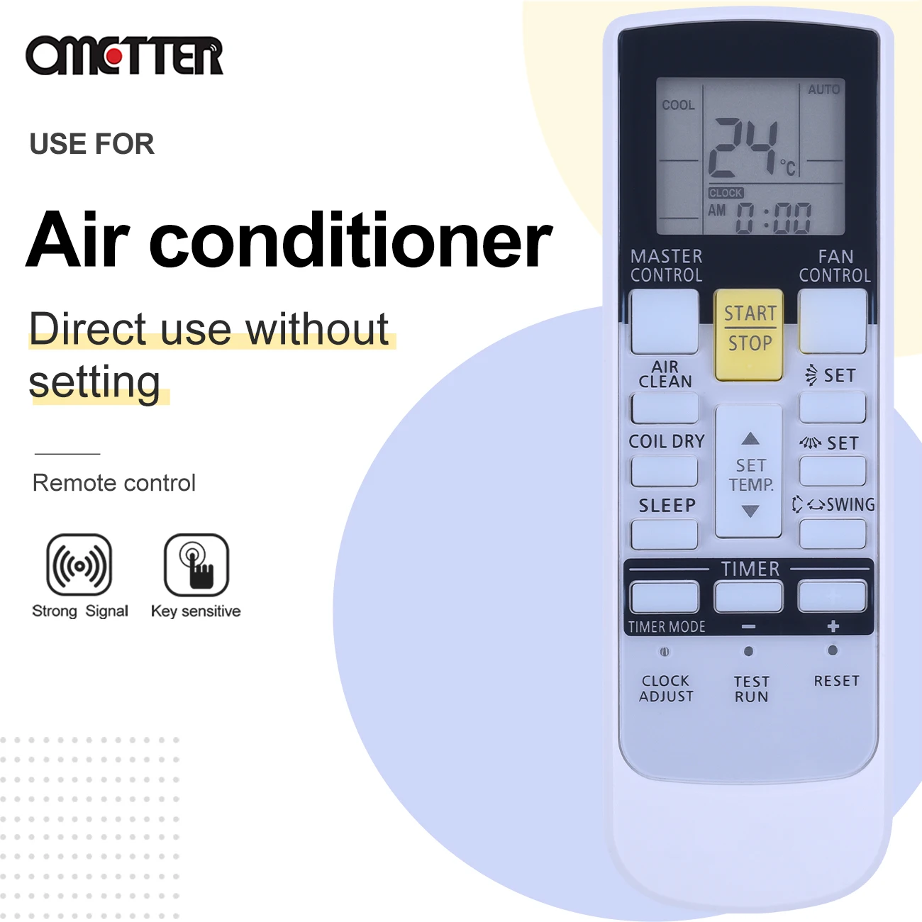 

New Acondicionador de aire acondicionado de control remoto adecuado para GENERAL AR-RY12 AR-RY13 AR-RY3 AR-RY4 AR-RY14 AR-RY11