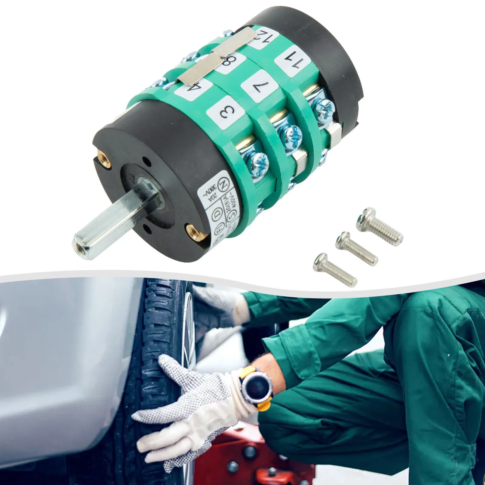 

1pc 220V/380V Tire Changer Machine Motor Forward Reverse Switch Turn Table Pedal Tire Disassembling Machine Car Repair Tool