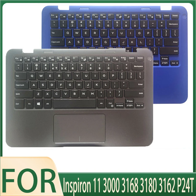 Новый чехол для ноутбука Inspiron 11 3000 3168 3180 3162 P24T верхняя крышка упора рук корпус C с