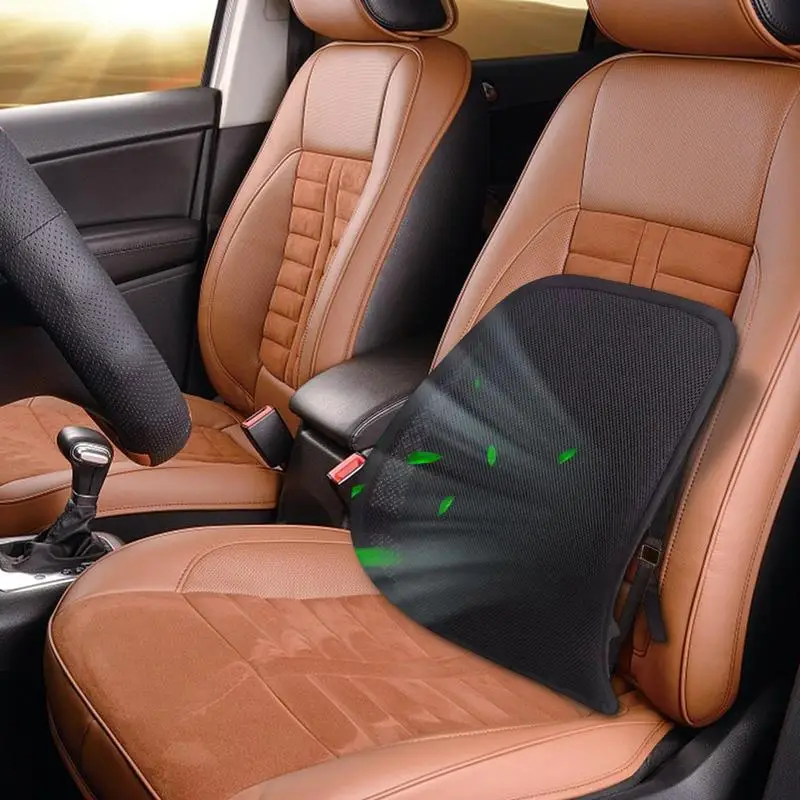 

Поддерживающая подушка для спинки с охлаждающим вентилятором, водонепроницаемая, удобная, для талии, шеи, живота, спины, подушка из легкой ткани для поддержки спины