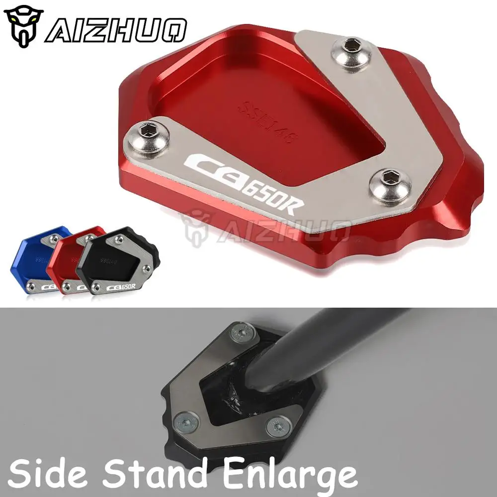 

Extension for side stand foot For HONDA CB650R CBR CB 650 R Side Stand Pad Plate Kickstand Enlarger Support Motorcycle 2018-2021