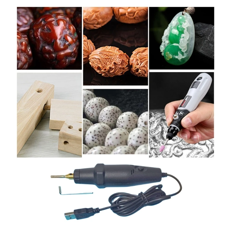 

Electric Grinder Small Hand-held Electric Grinder Jade Polishing Pen Micro-drill Jade Stone Carving Tool Epoxy Polishing