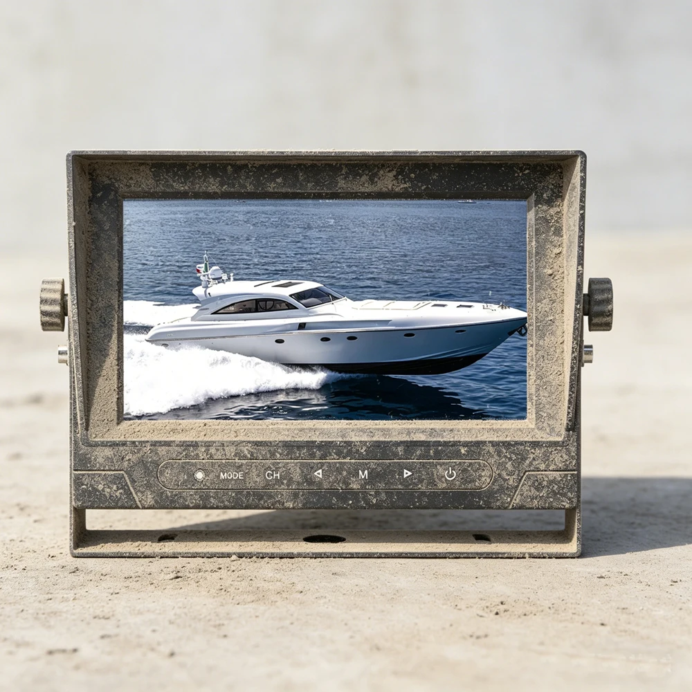 Фото Стандарт ISO7637-2 5A/5B, 7-дюймовый 1080P AHD LCD, водонепроницаемый IP69K, металлический корпус для тяжелых транспортных средств и грузовиков, помощь при движении задним ходом. №4