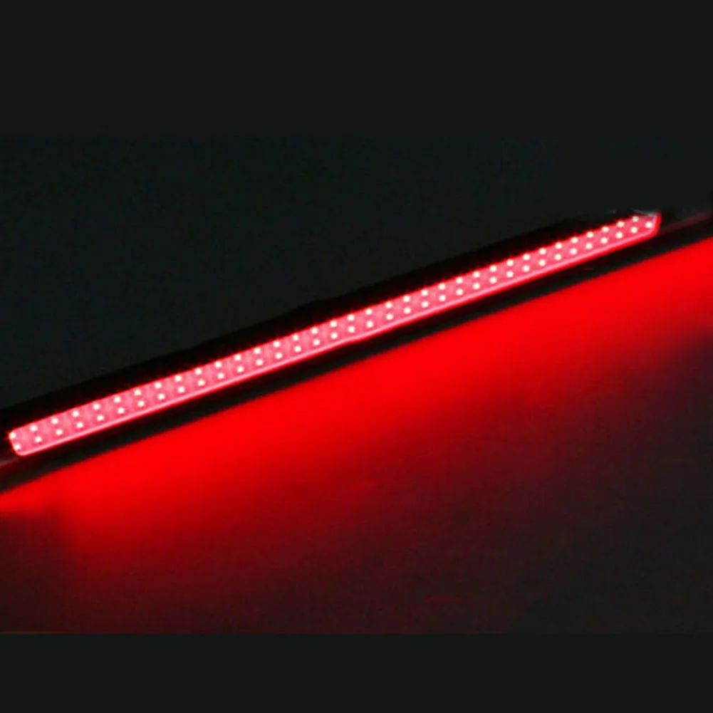 

Set Car LED Lights Luminous Parts RED Strip Waterproof 12V 17cm Accessories