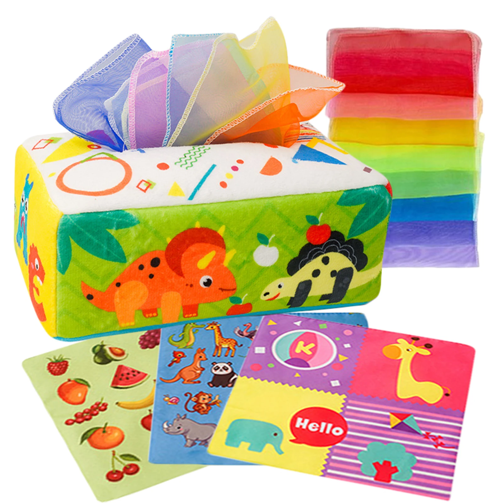 

Коробка для детских салфеток безопасная мягкая сенсорная игрушка мягкие сенсорные игрушки для малышей младенцев Дошкольное обучение