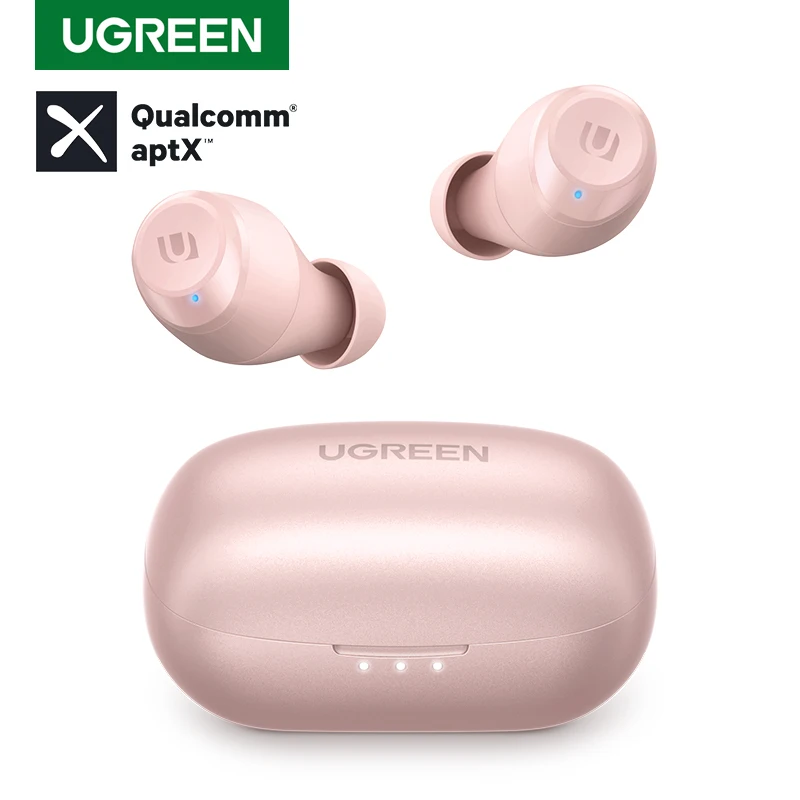 

UGREEN TWS Wireless Bluetooth 5.0 Earphones Qualcomm aptX True Wireless Stereo Earbuds Superbass Headphones 27H Playtime 2 Mode