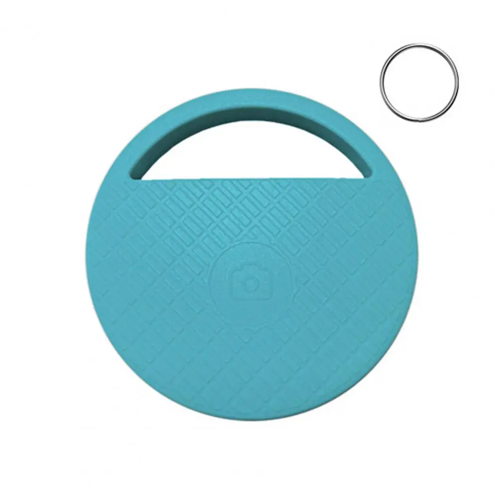 

Creative Bluetooth-compatible Tracker Battery Powered with Metal Ring Round Smart Tracker for Daily Life