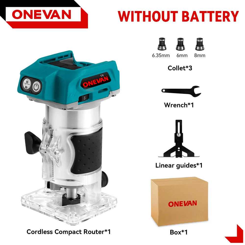 ONEVAN 5 Скоростей Бесщёточный Ручной Триммер 1600 Вт для Makita 18 В