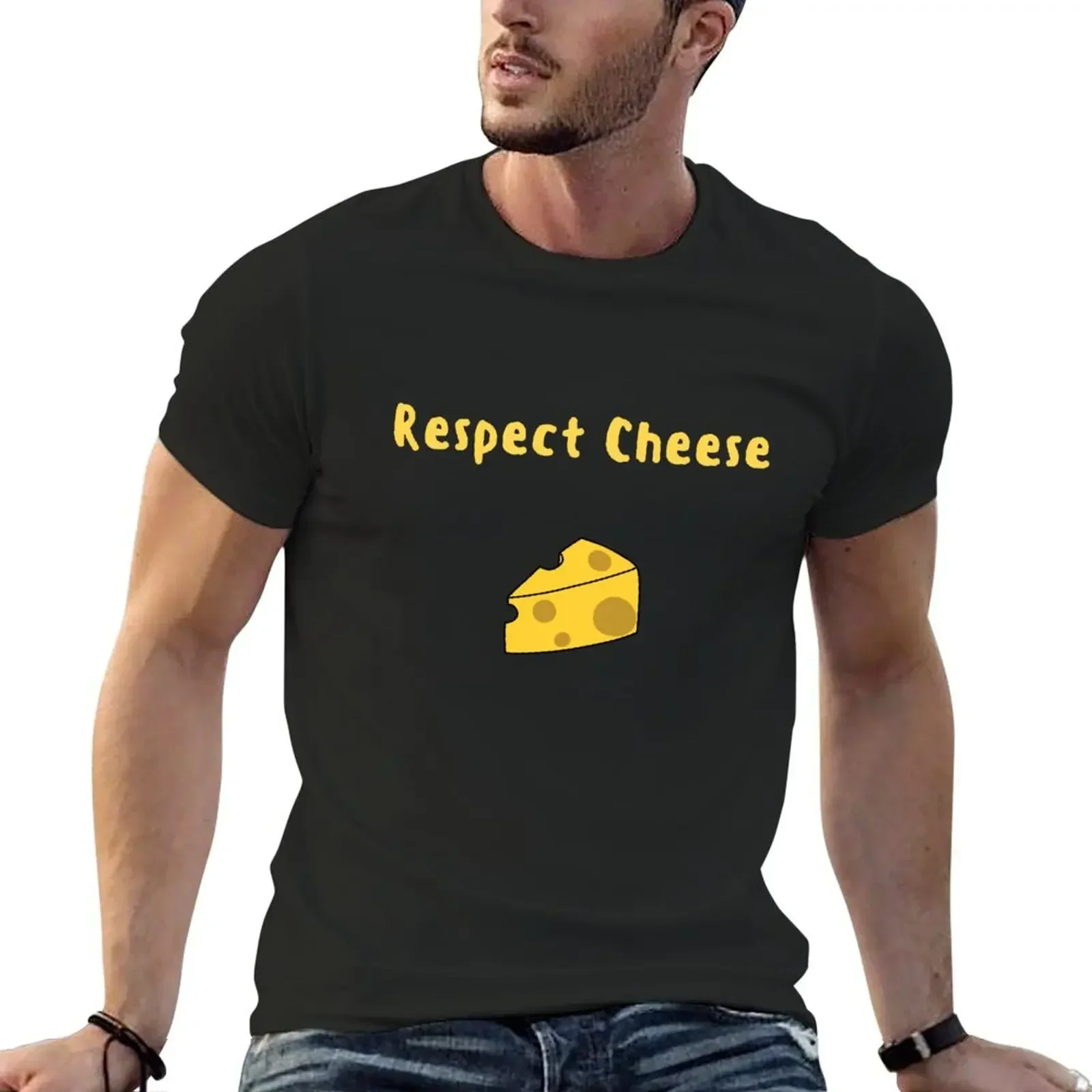 Футболка Cheese Lover's Respect кавайная одежда спортивные фанаты животное принт для