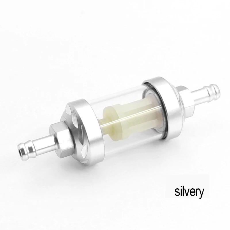 

8 мм мотоцикл ATV внедорожник стеклянный газовый топливный фильтр алюминиевый сплав стеклянный газовый фильтр мотоцикл газовый бензиновый фильтр