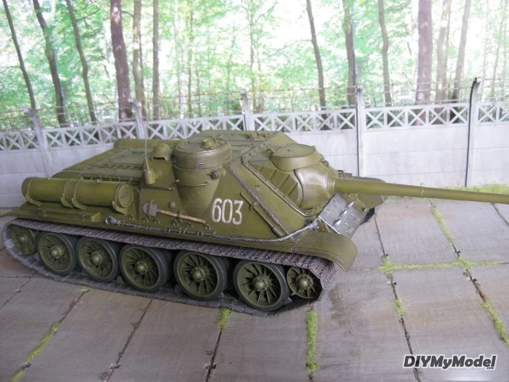 DIYMyModeI советский su-85m танков DIY ручной работы Бумага модель комплект игрушки