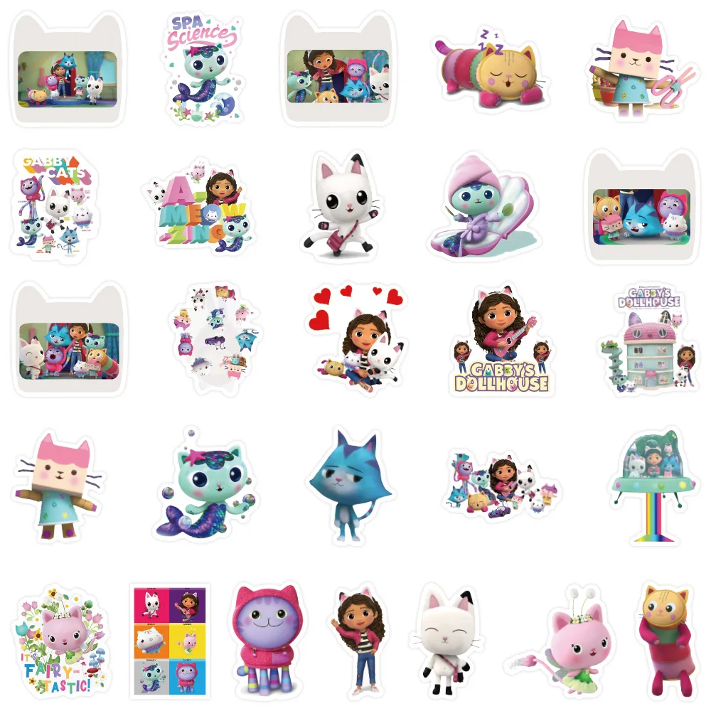 10/30/50 шт. стикеры в виде мультяшного домика Габи граффити милые аниме Стикеры