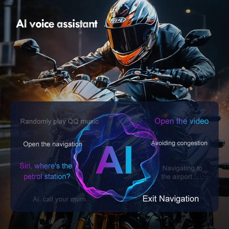 Bluetooth-гарнитура Luvin G8 Mfreedconn для мотоцикла водонепроницаемая
