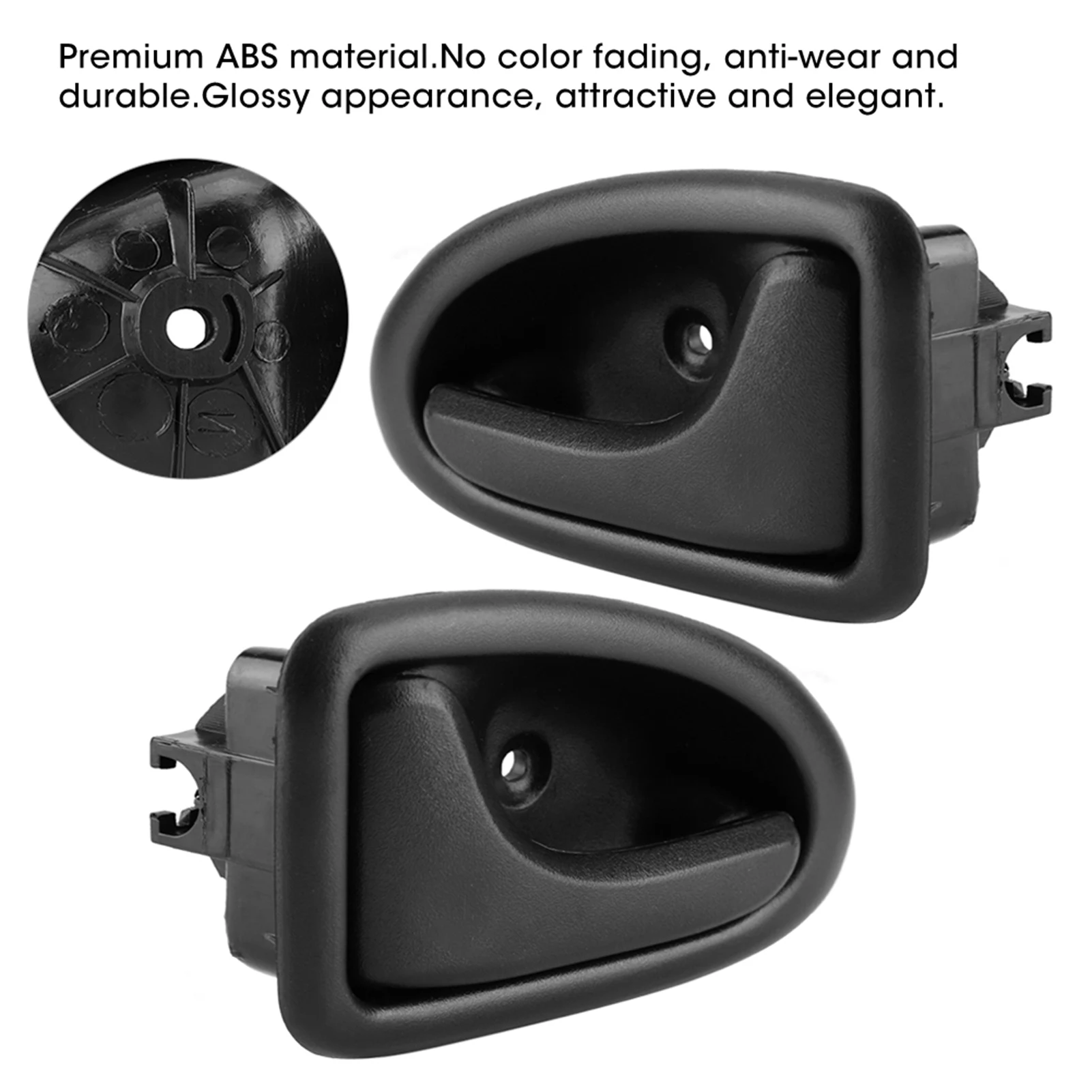 Черная крышка для дверной ручки 7700353282 дюйма отделка автомобиля CLIO SCENIC TRAFIC