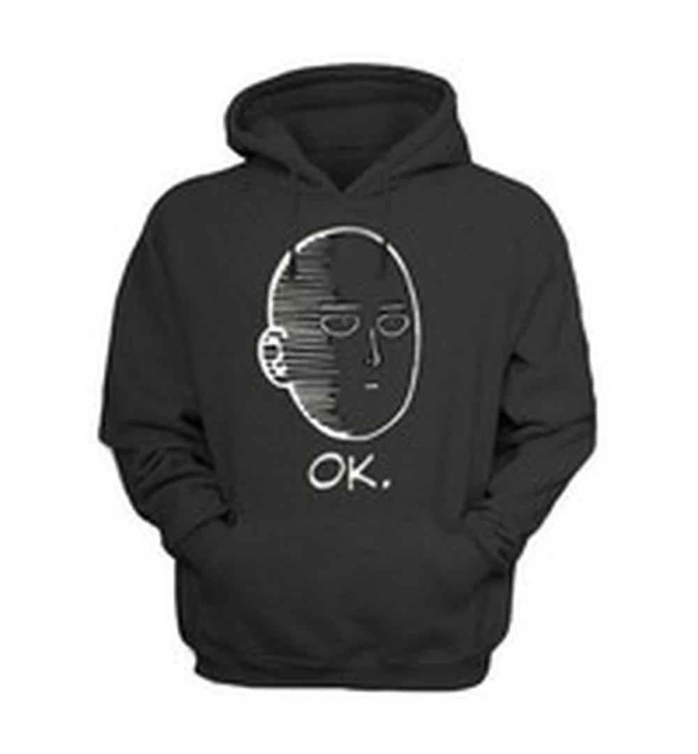 Модные японские толстовки с принтом Аниме One Punch Man свитера топы |