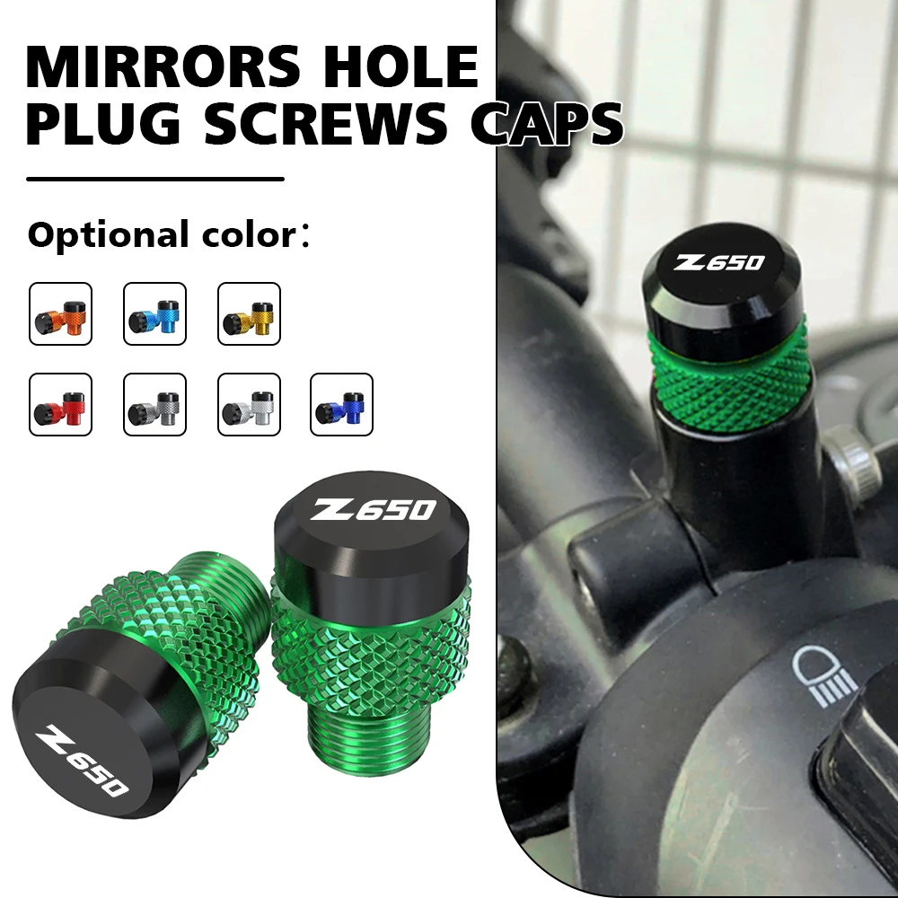 

Аксессуары для мотоциклов с ЧПУ, зеркальные отверстия, заглушки, болты, крышка, винты для Kawasaki Z650 2014 2015 2016 2017 2018 2019 2020 2021 2022