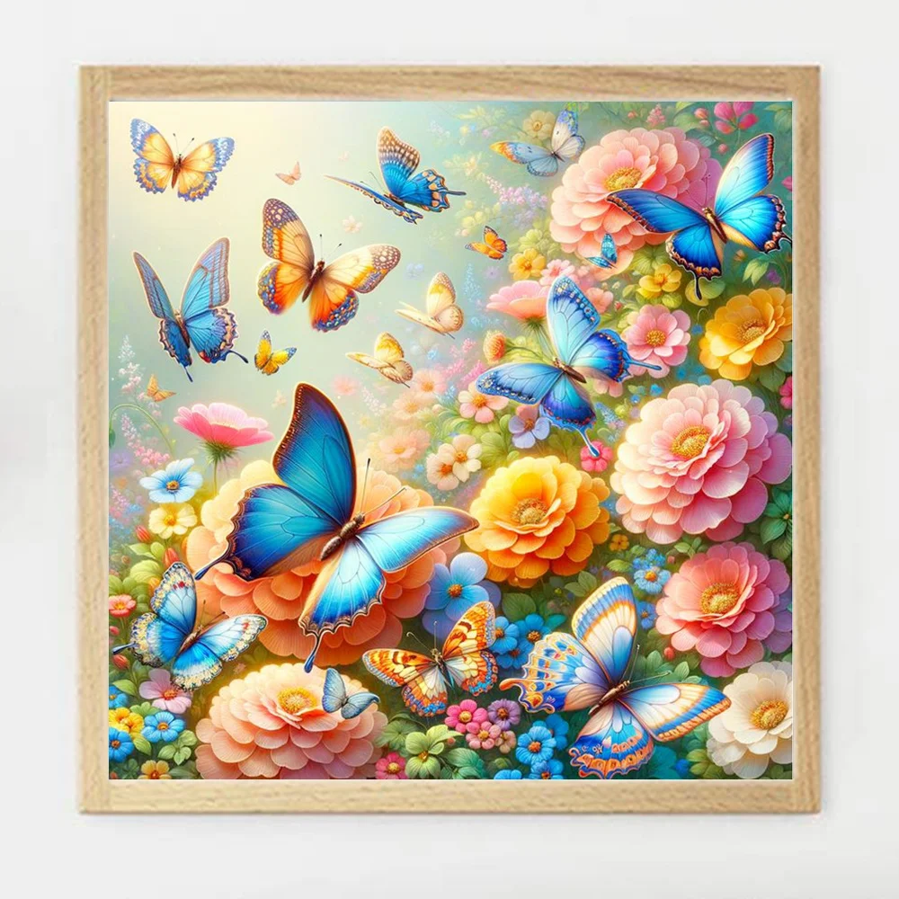 AZQSD мозаика в виде алмазной бабочки 5D Wer Полный Круглый ромашки полный комплект