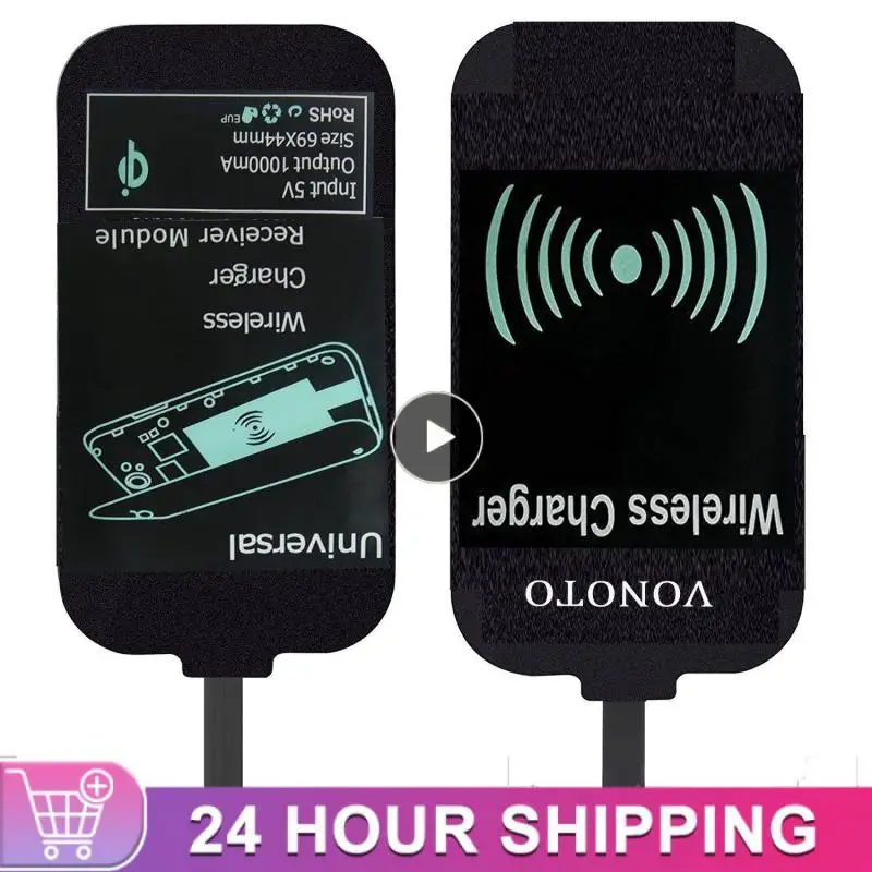 

1~4PCS Micro Usb Wireless Charger Adapter Wireless Charging Receiver Samsung Convenient Efficient Android Fast Wireless Charger