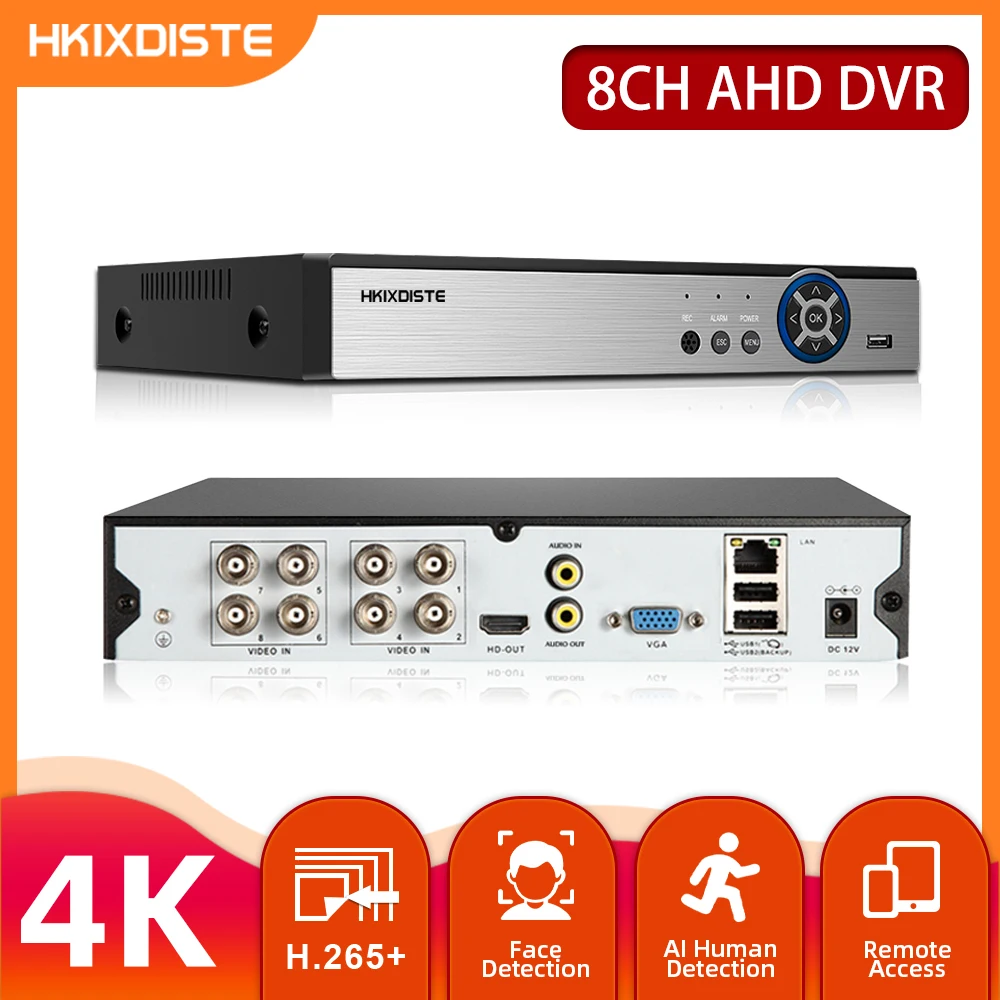 Ahd 5mp-n Xmeye Surveillance Video Recorder Cctv Cameras Recorders Dvr 4/8 Channels For 8mp Camera Dvr