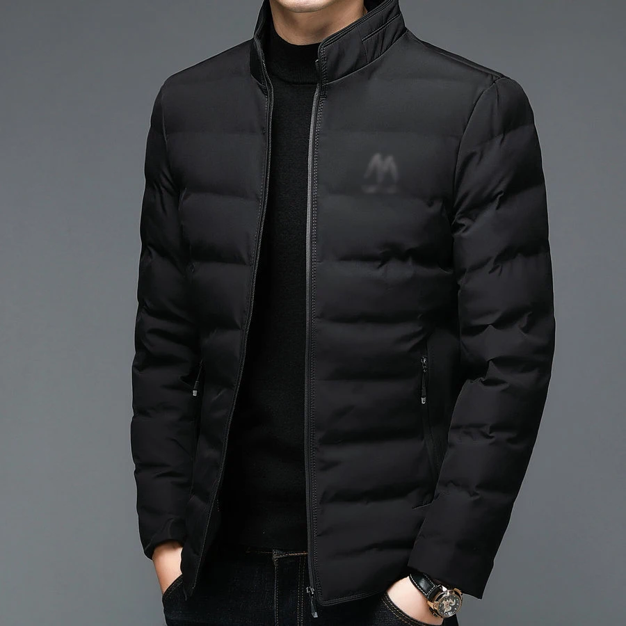 Winter Men Thermal Puffer Basic Coats Black Navy Blue Red Thick Warm Puff Jackets Male Casual Quilted Leisure Outerwear Oufits