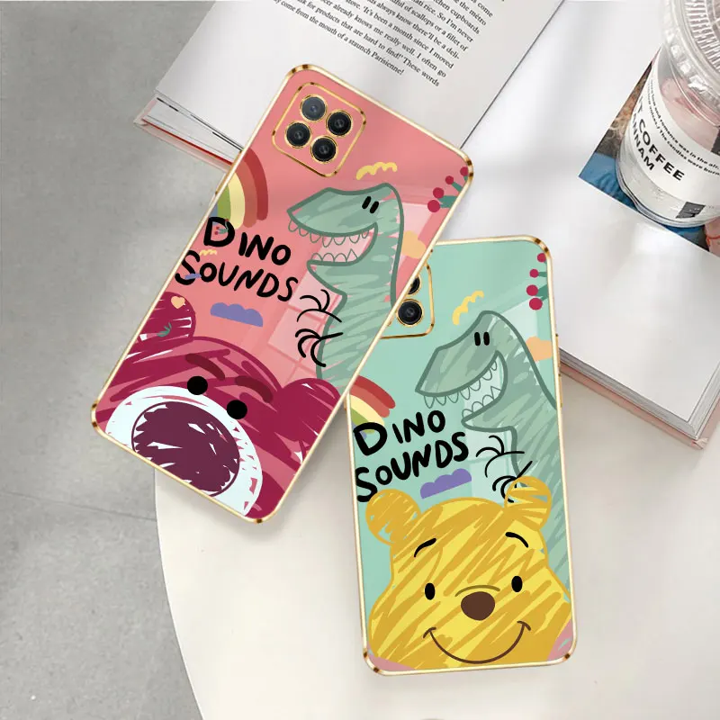 

Case for Oppo Reno 2 3 4 5 6 F9 Pro Reno3 Pro 5G Reno5 Pro 5G F9 Soft Lotso Winnie The Pooh Disney Dinosaur Official Cell
