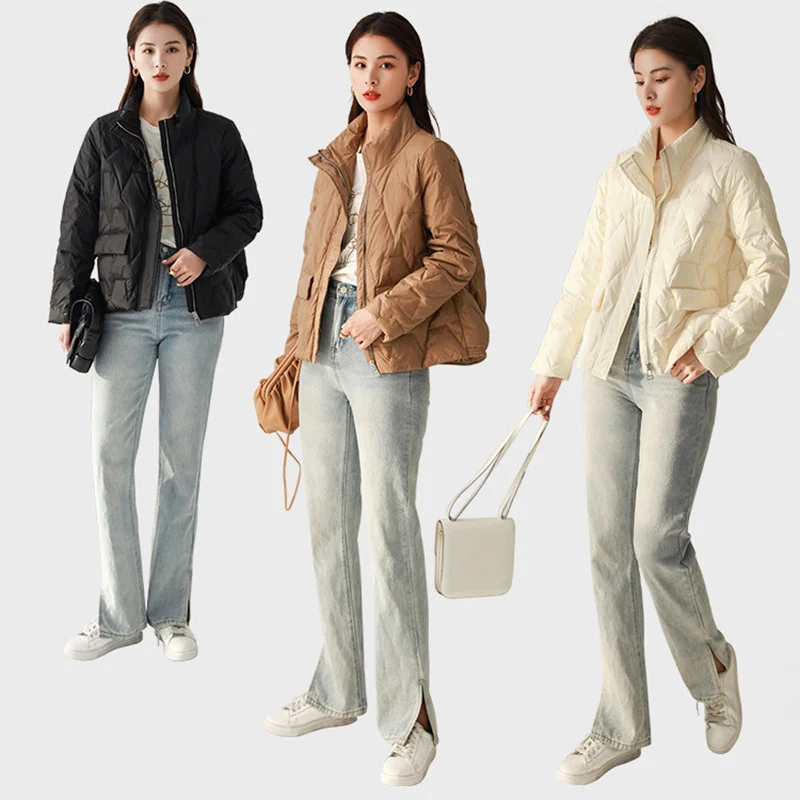 DEODAR Women 90% White Duck Down Jacket New Female Winter Warm Ultralight Bread Puffer Coat Casual Short Outwear Office Lady