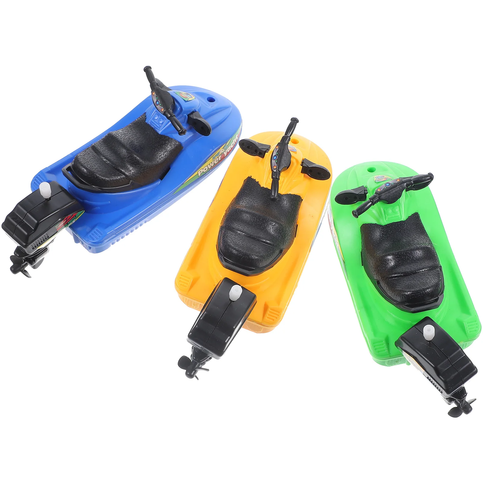 

Motor Boat Plastic Toys Wind Motorboat Adorable Bath Swimming Pool Water Up Wind-up