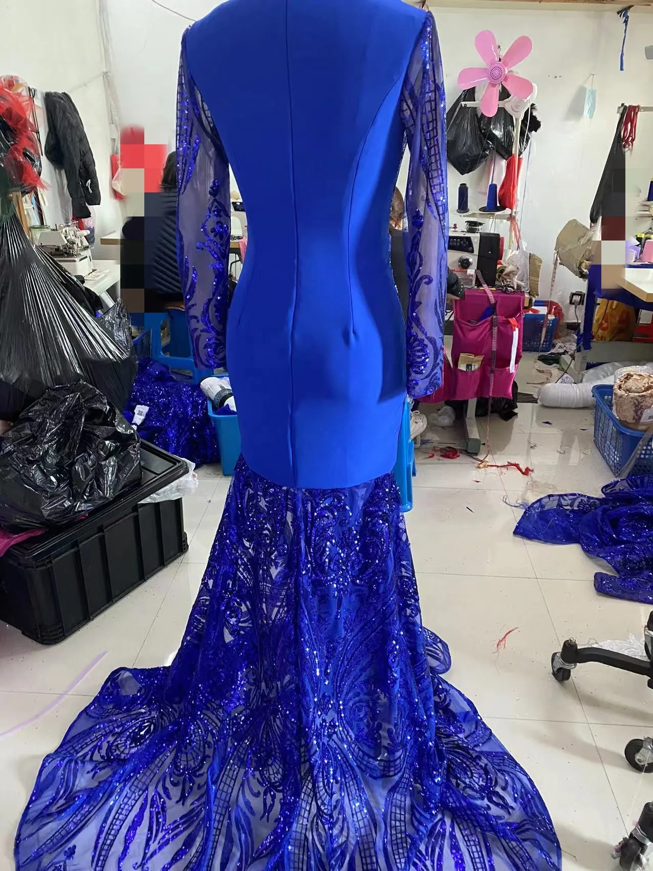 Образец блестящих блесток Русалка сексуальные платья для выпускного вечера