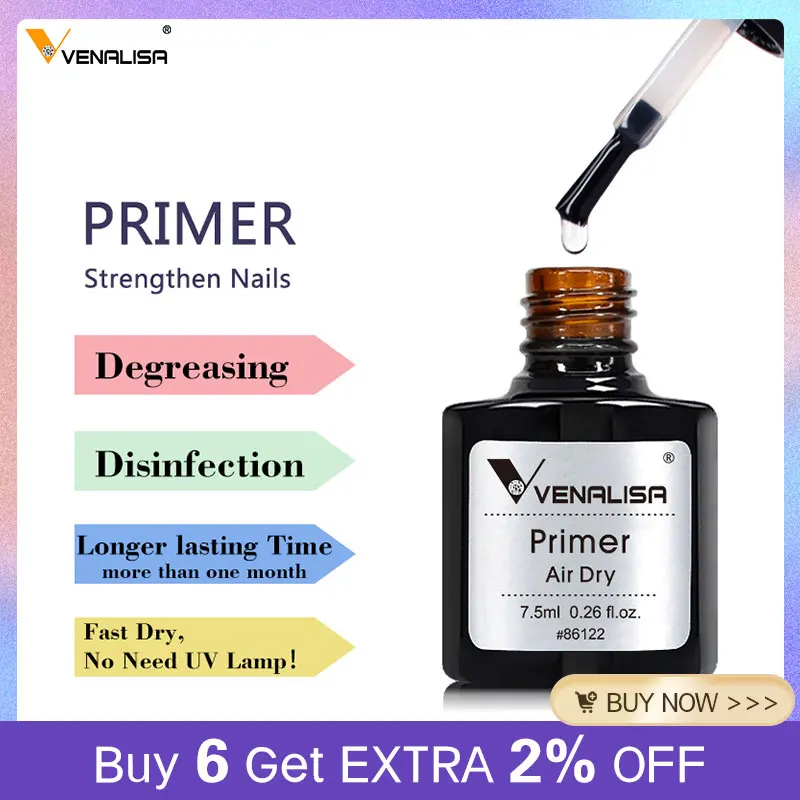 Venalisa New Product Nail Art Acrylic No-acid Primer Base Coat Color Nail Polishes Gel Lacquer Varnish Desiccant Gel Polish