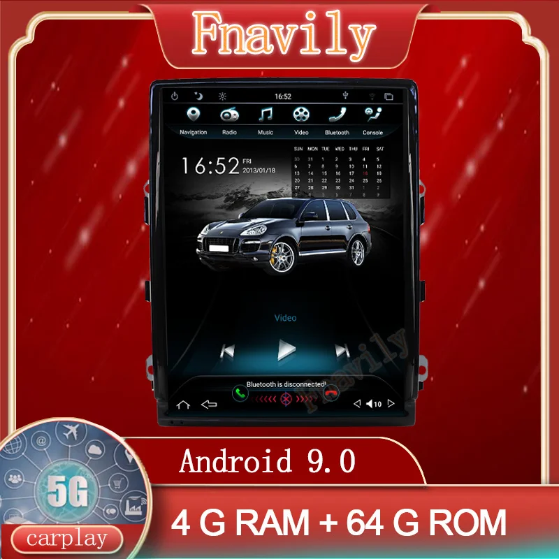 Автомагнитола PX6 на Android 9 10 4 дюйма для Porsche Panamera мультимедийный проигрыватель