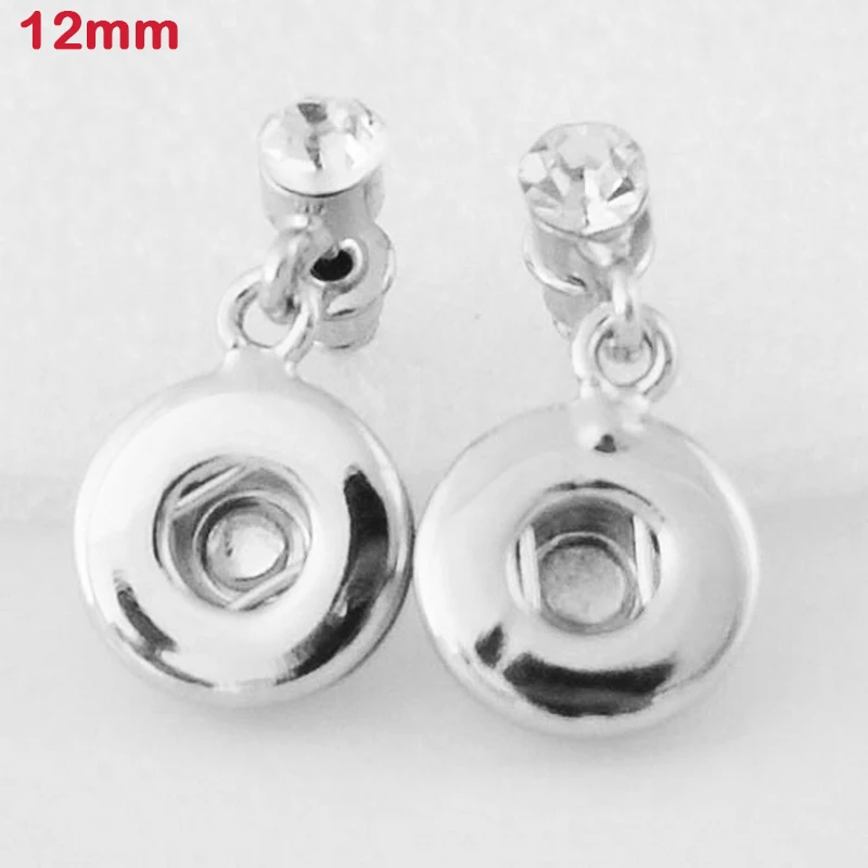 

New 12mm Snap Button Earring DIY jewelry XH3300