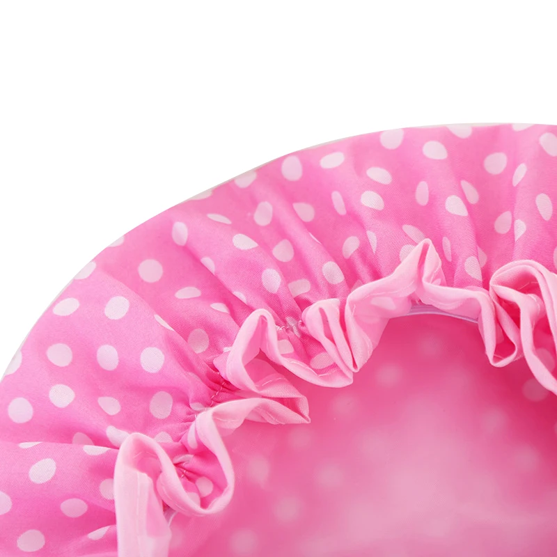 

1PC Reusable Shower Cap Thicken Elastic Bath Hat Bathing Cap for Women Spa Women Supplies Shower Cap Bathroom Accessories