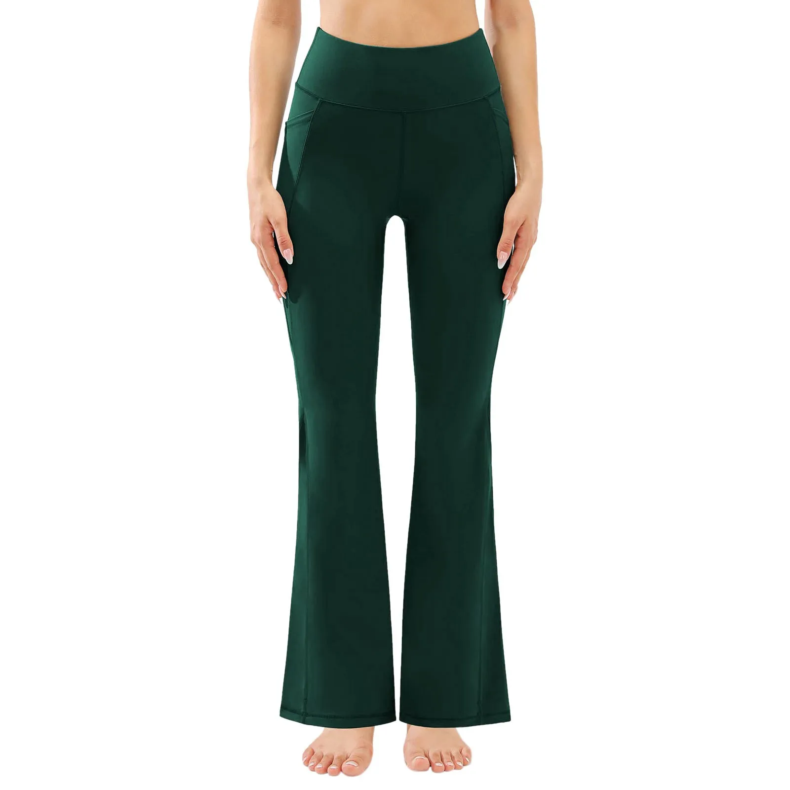 Женские спортивные штаны для йоги расклешенные леггинсы тренировок женские