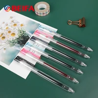 beifa 12pcs quick dry gel ink pen retractable ballpoint pens office accessories bullet tip 0 5mm for school supplies stationery