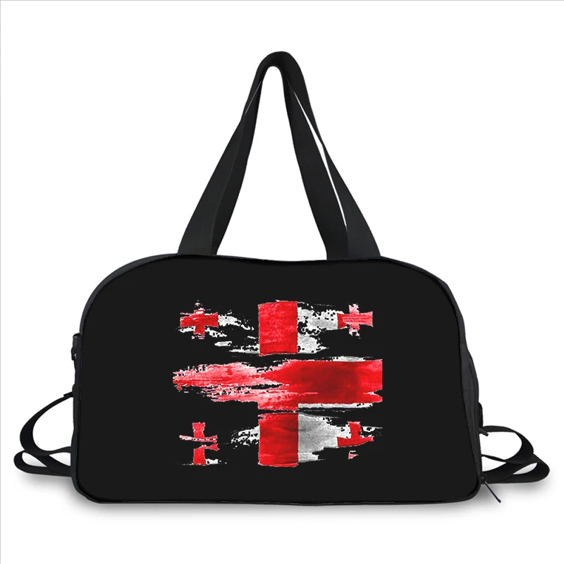 Georgia flag 3D printing fashion trend portable large capacity multi-function messenger bag travel bag