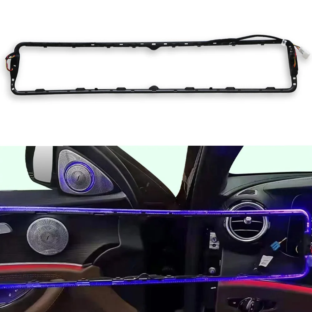 

64-color Set For Mercedes-Benz E-Class W213 2021 Big Screen Instrument Panel Atmosphere Lamp LED Dashboard Ambient Light