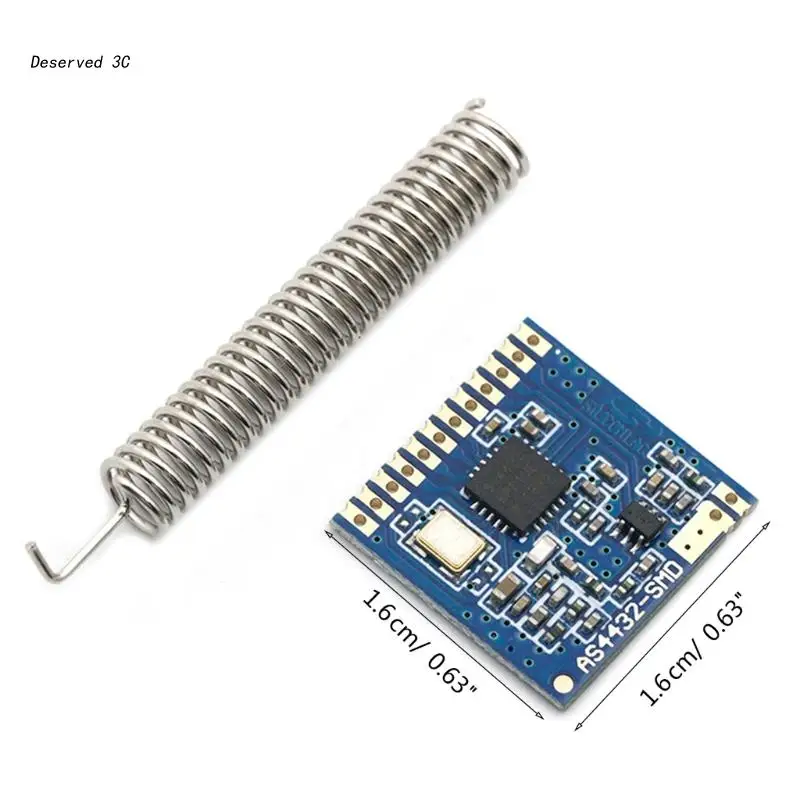 R9CB Mini SI4432 Wireless Transceiver Communication Module Wall Through 420MHZ-450MHZ + Spring Antenna Long Distance 1500m images - 6