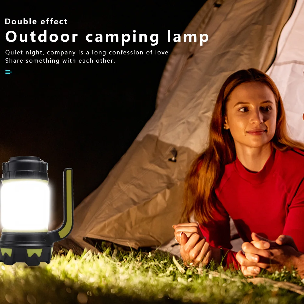 camping lanterna rechargeable camping flashlights 6 modes led lantern torch 3000mah power bank ipx4 waterproof emergency lights free global shipping