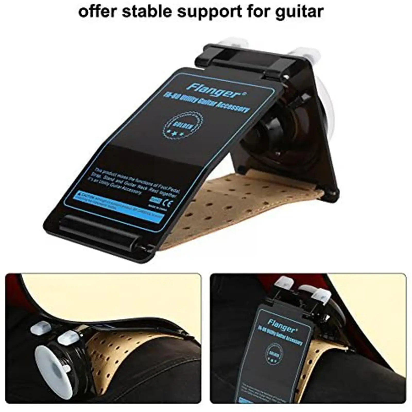 Acoustic Guitar Piano Holder Flanger FA-80 Multi-function Playing Replacement Bracket Support Guitar Fixed Auxiliary Pedal D1U9