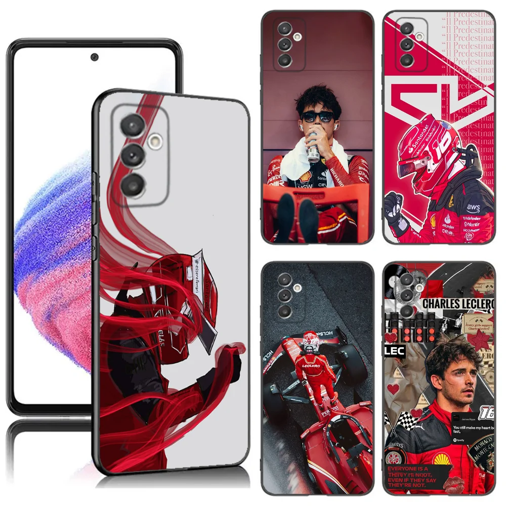 Чехол для телефона F1 16 C-Charles L-LeclercS Samsung S24 23 22 30 21 10 9 Ultra Plus Lite FE 5G черный мягкий чехол