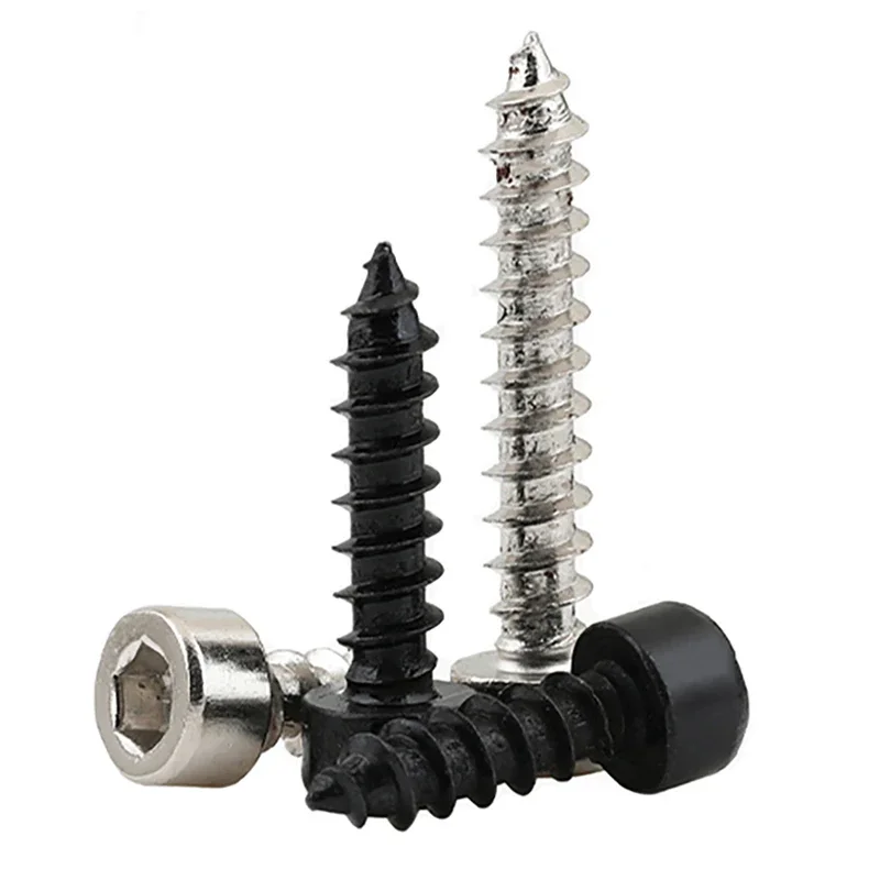10-50 шт./партия саморезы M2 M2.6 M3 M3.5 M4 из никелированной и углеродистой стали с черной
