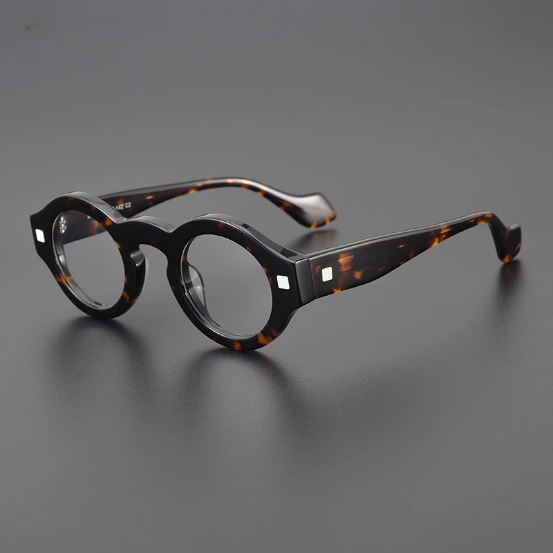 

BETSION Vintage Acetate Glasses Frame Men Round Prescription Myopia Optical Eyeglasses Frames Women Retro 2023 Full Rime Eyewear