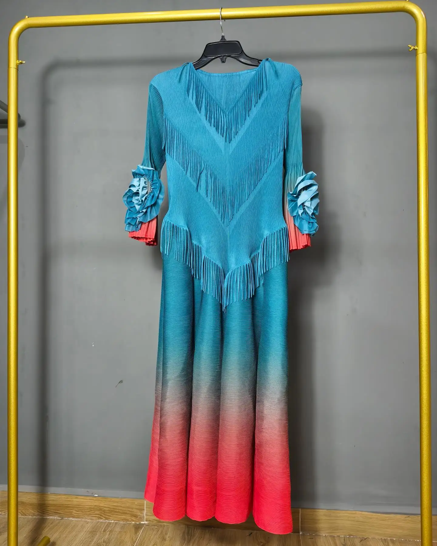 Женское плиссированное платье миаке ANLAN роскошные вечерние платья-трапеции с