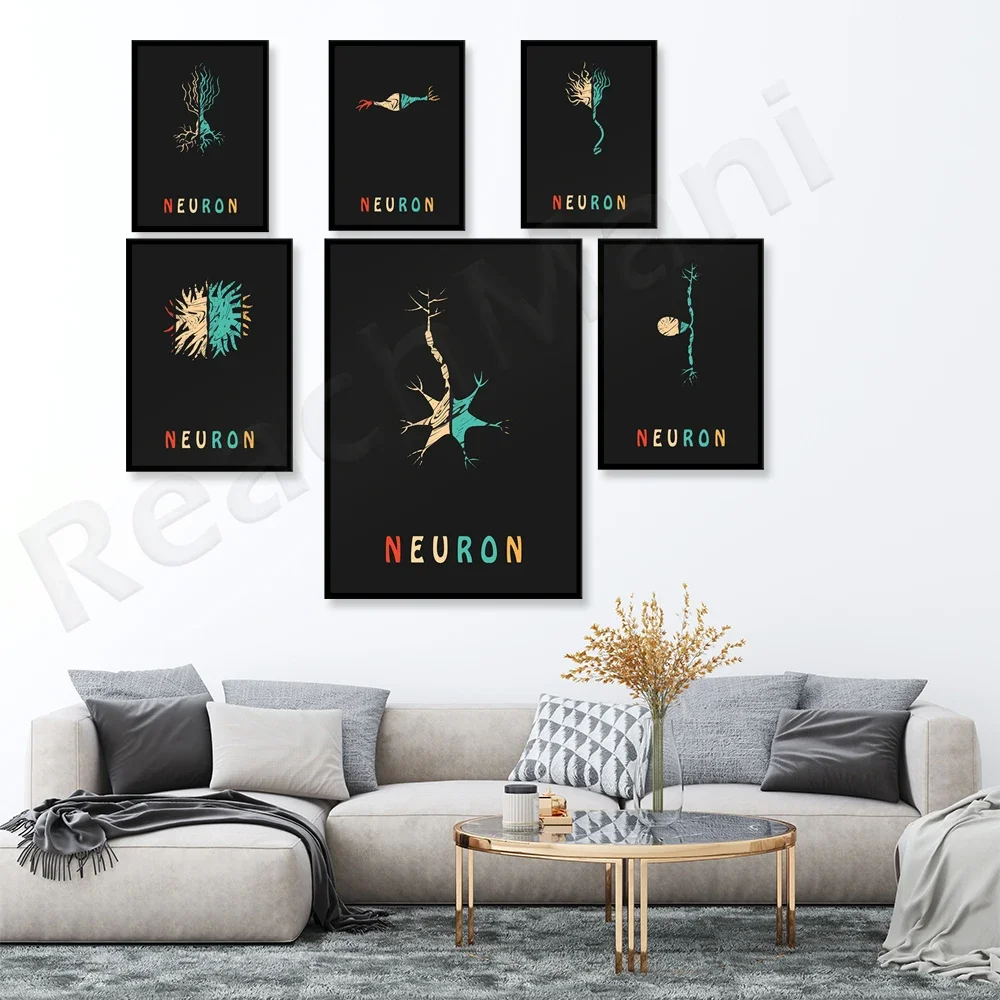 Нейронаука художественные постеры когнитивное биологическое искусство нервная