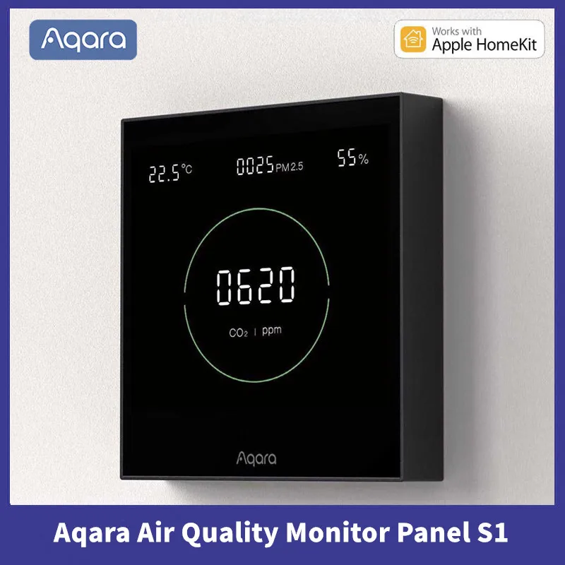 Новая всенаправленная панель монитора качества воздуха Aqara S1 CO2 PM2.5 контроль температуры и влажности для Homekit Aqara Home App