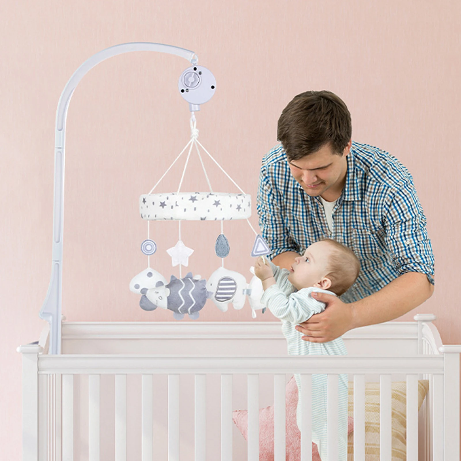 Погремушка для детской кроватки в скандинавском стиле Мультяшные игрушки виде