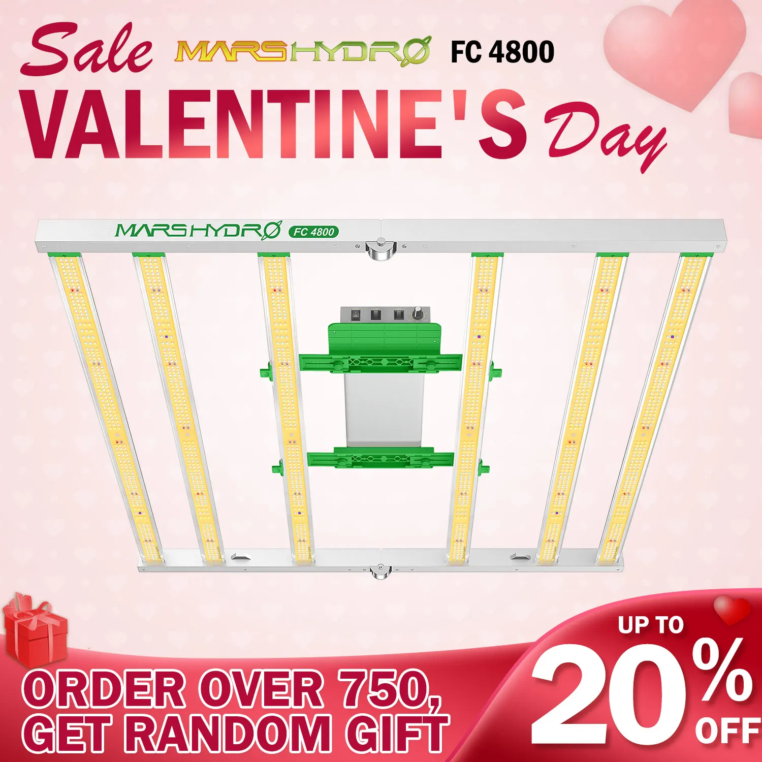 Новое поступление! Светодиодная лампа для выращивания растений Mars Hydro FC 4800 Samsung