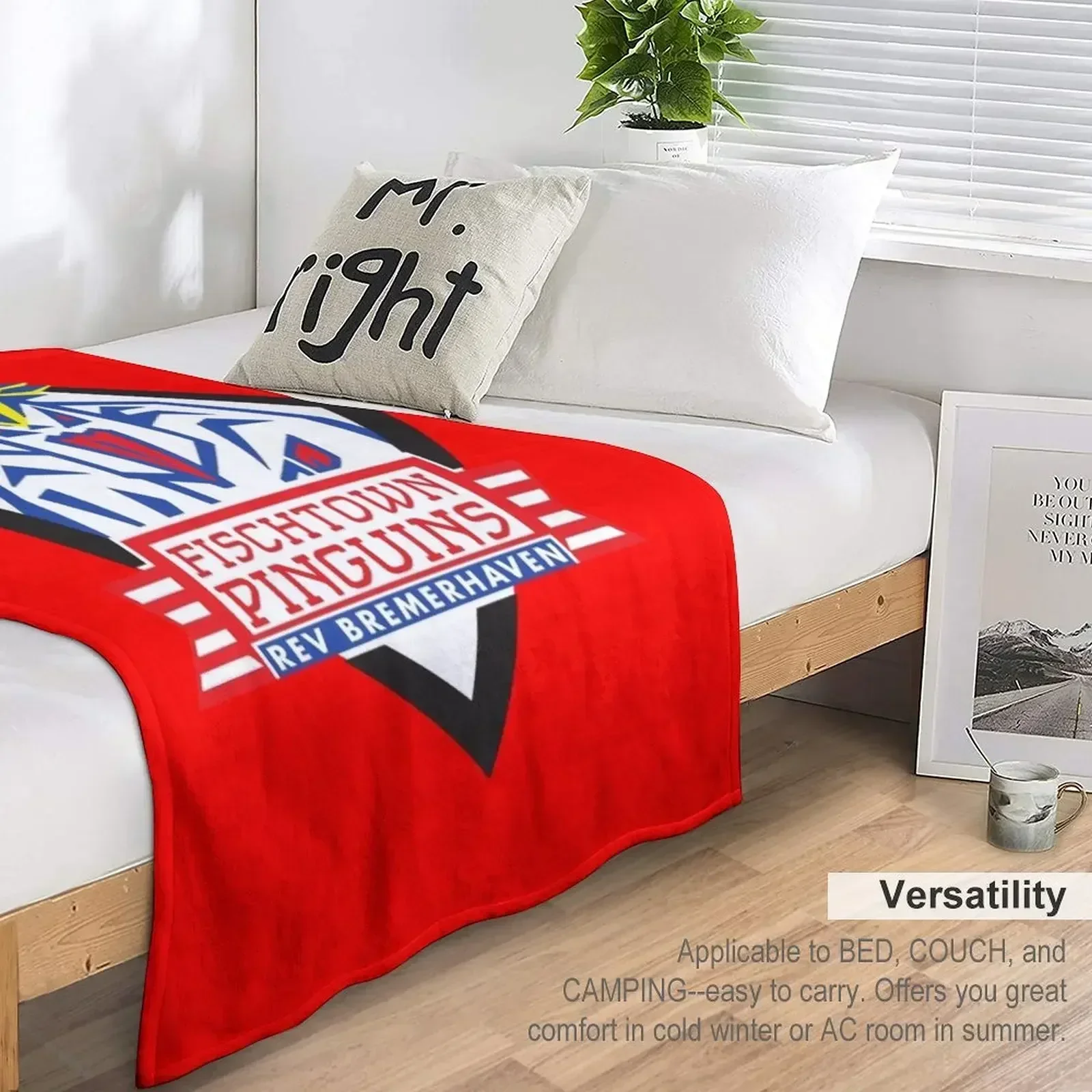 Одеяло Fischtown Pinguins Покрывала Фланелевые волосатые одеяла