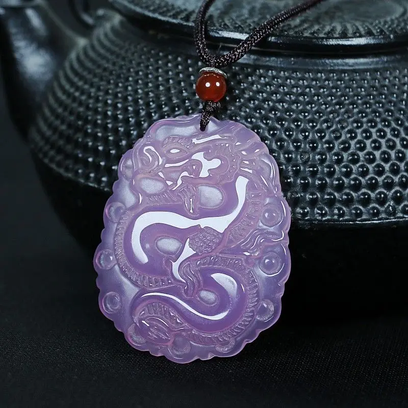 Длинное ожерелье для мужчин и женщин модная скульптура из агата прозрачная