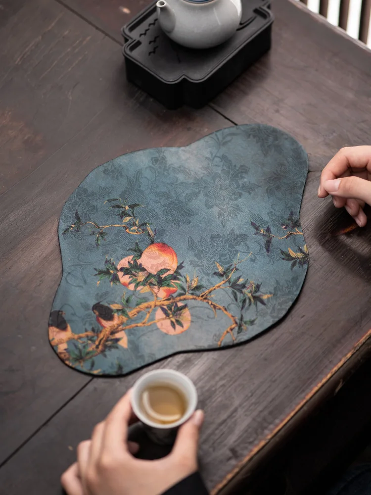 

Fragrant cloud yarn National Style Retro Tea mat Fabric Teapot Cushion Zen Tea Table Tea Tray Cushion Tea Ceremony Accessories